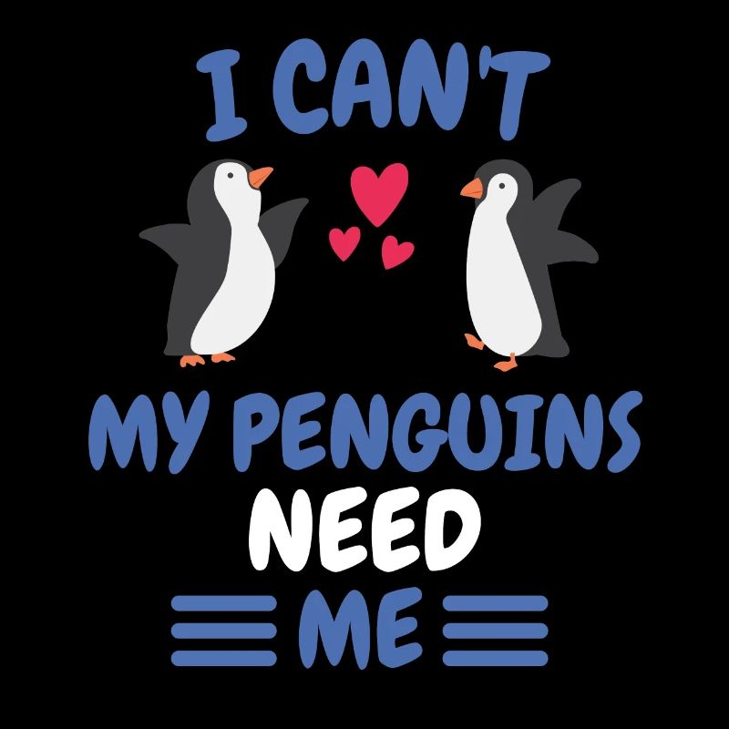 Ich kann nicht Antarktis Tier Geschenk Pinguin
