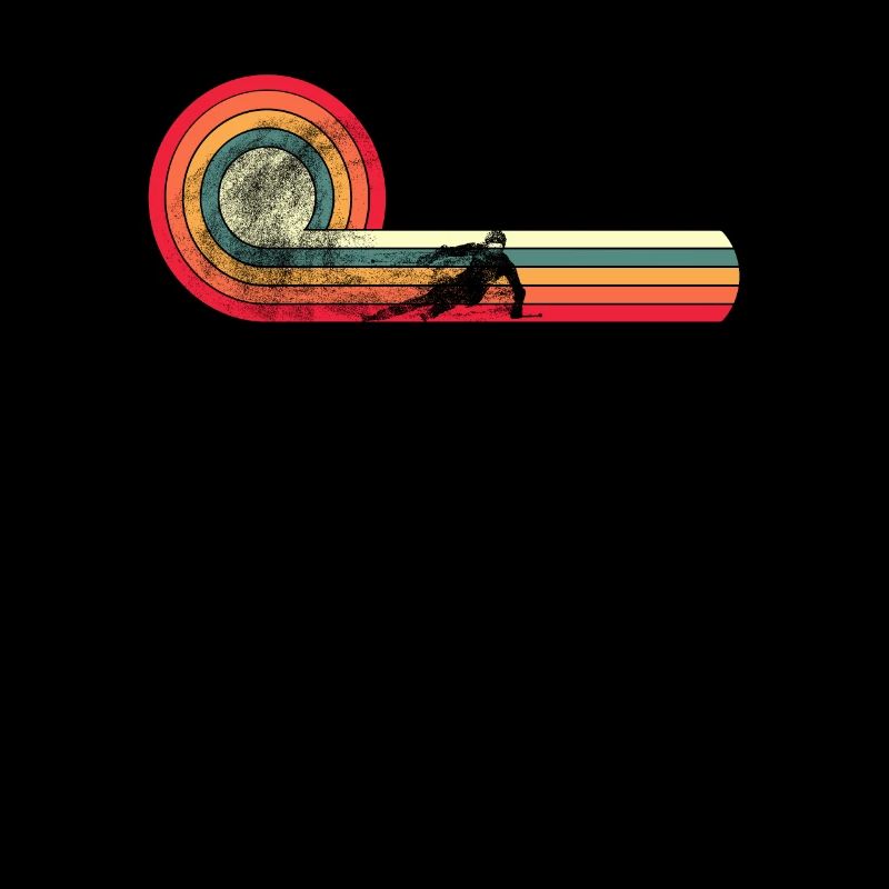 Funny retro skier, Ski, Downhill,