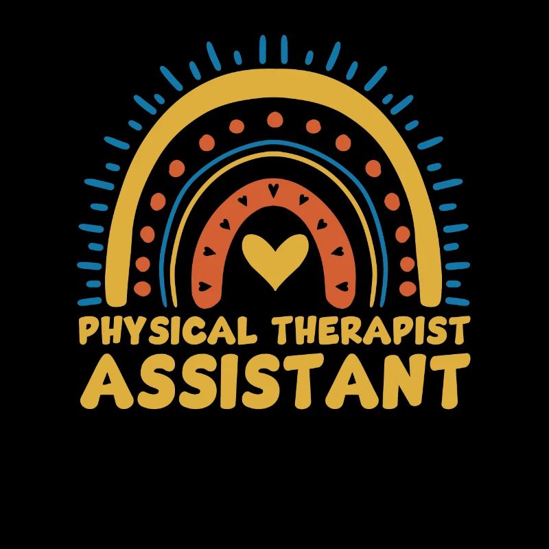 Niedlicher Physiotherapeut Assitent Regenbogen