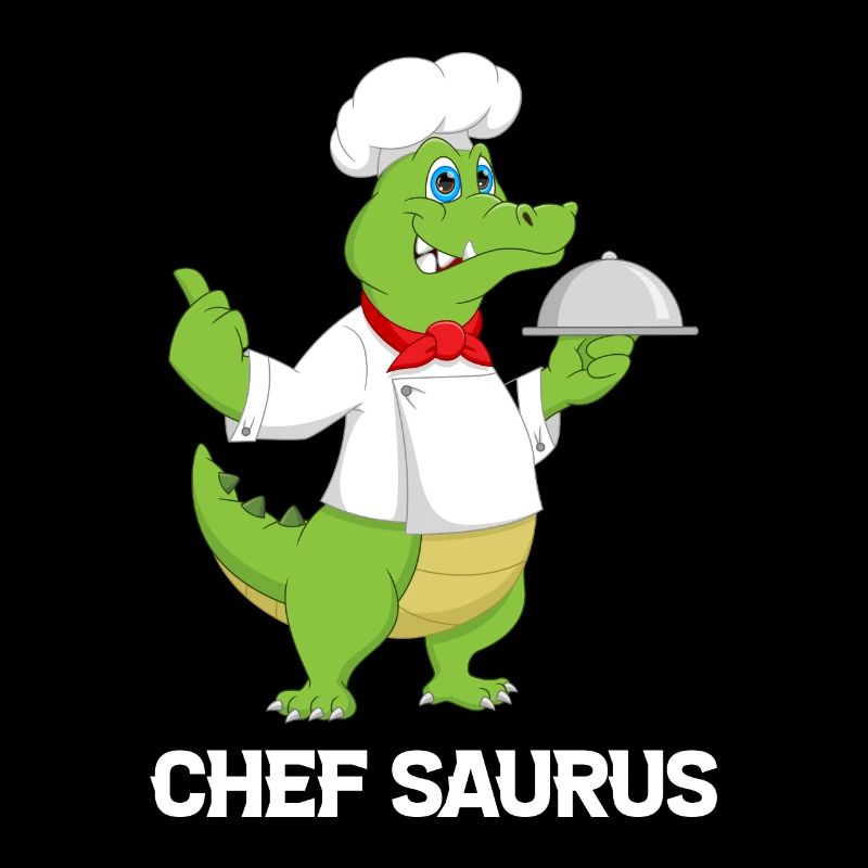 Chef Saurus Kitchen Cook Dinosaur Lover Kitchen Co