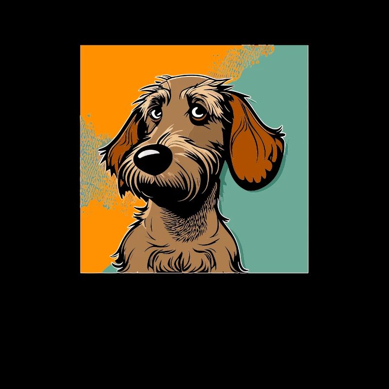 Chien dans le style comique