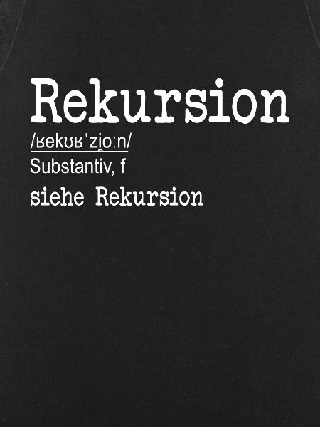 Rekursion Definition Softwareentwickler Coder