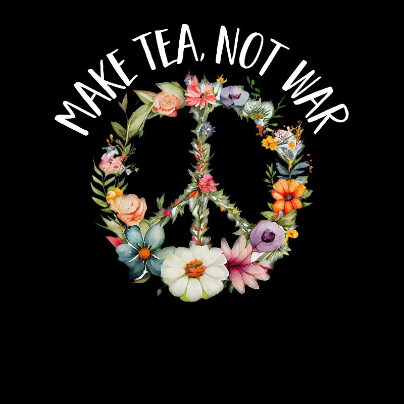 Hippie Peace Zeichen Frieden Blumen Blumenkind