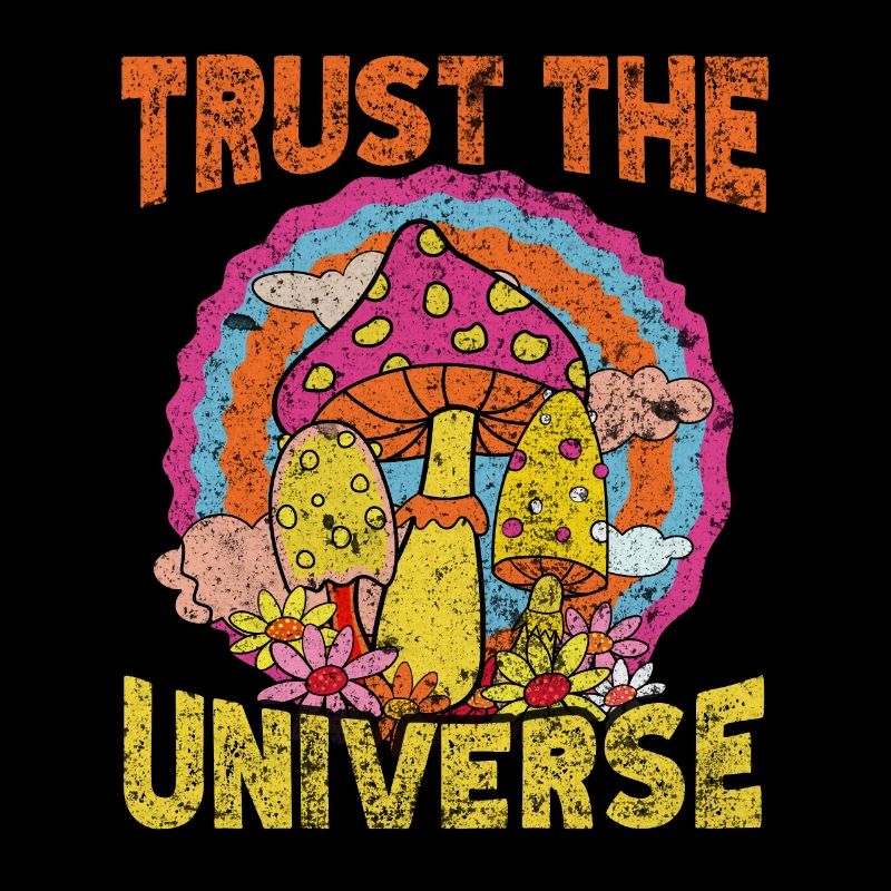 Trust The Universe Hippie Mushroom