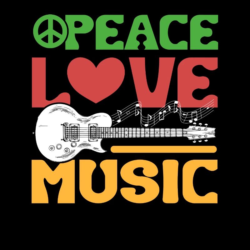 Peace Love Music Guitariste