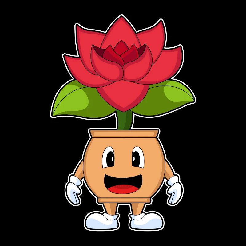 Fleurs roses en pot de fleurs