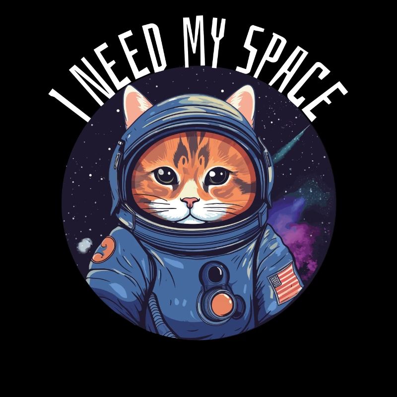 Chat J’ai besoin de mon chat d’astronomie de jeu de mots spatial