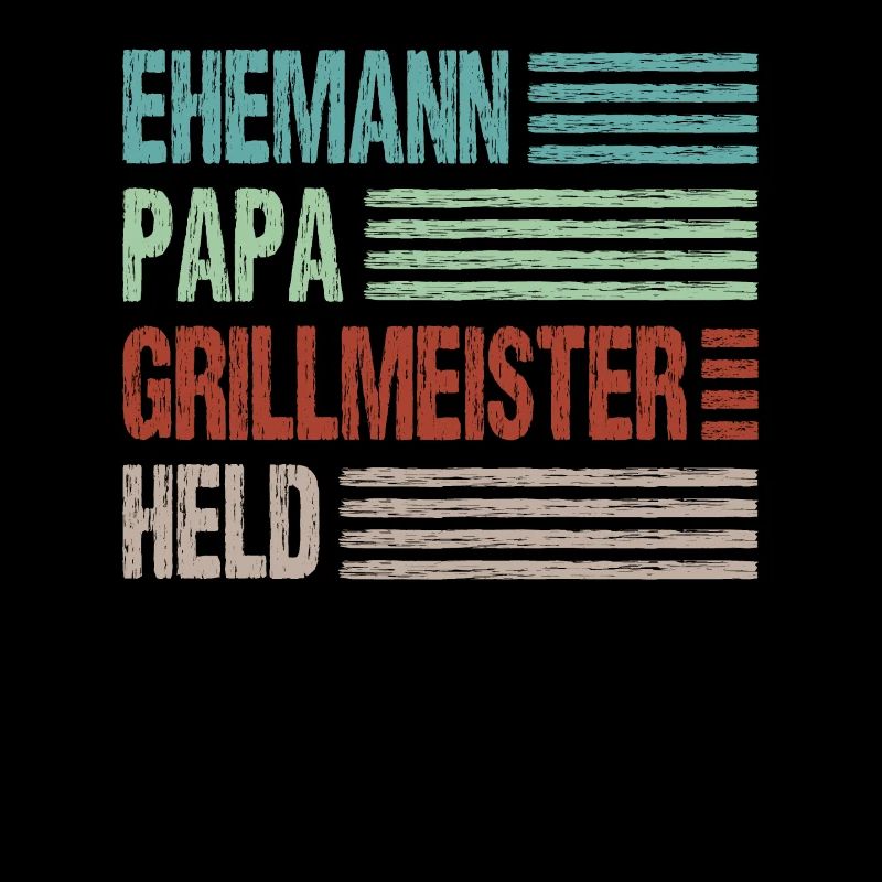 Ehemann Papa Grillmeister Held Vaterschaft
