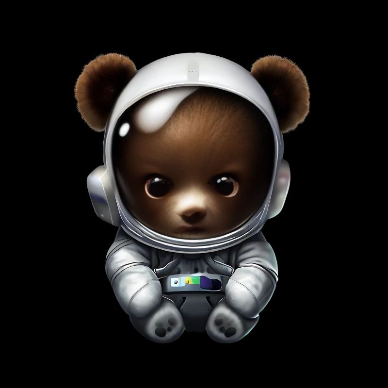 Bear in astronaut suit