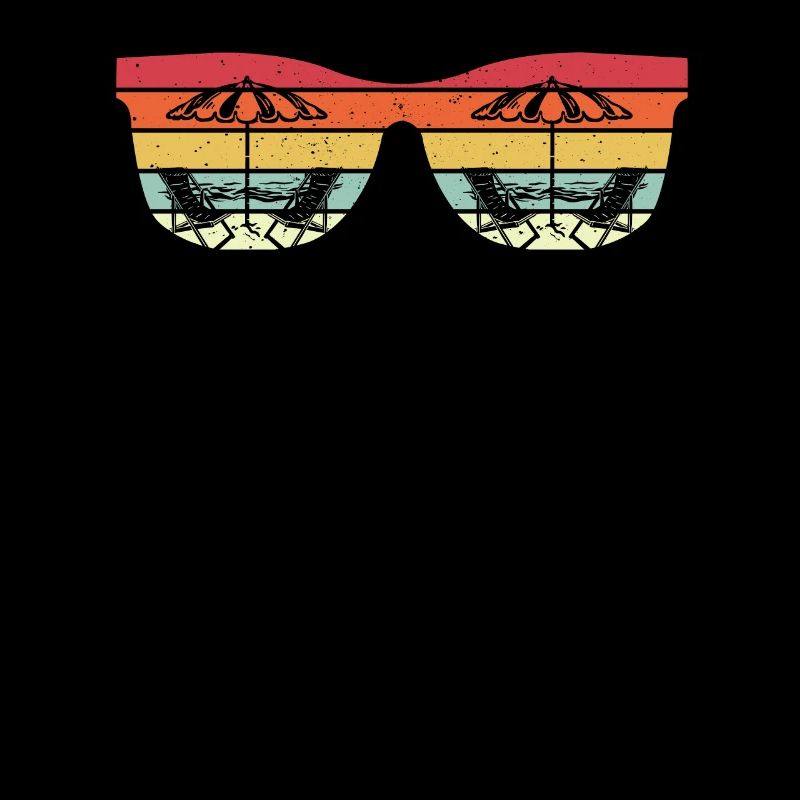 Retro beach lounger sunglasses design