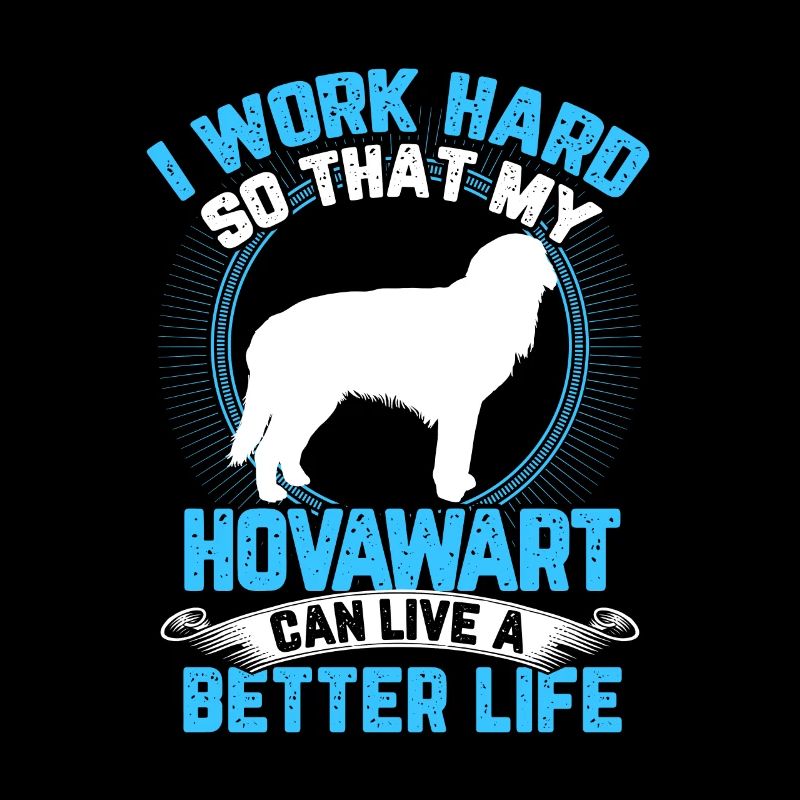 Hovawart arbeite hart derber Bauernhund