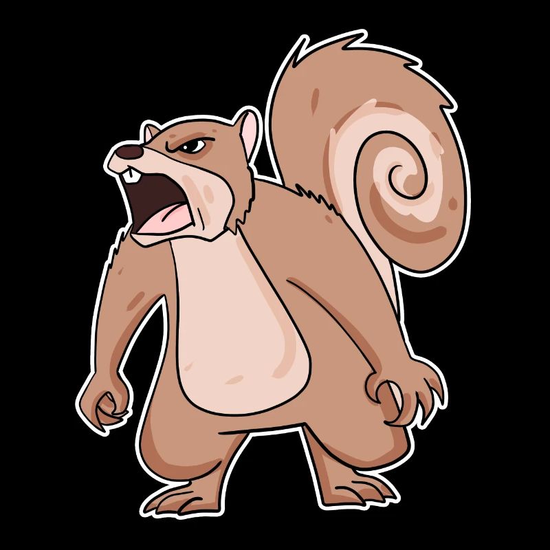 wütendes Eichhörnchen