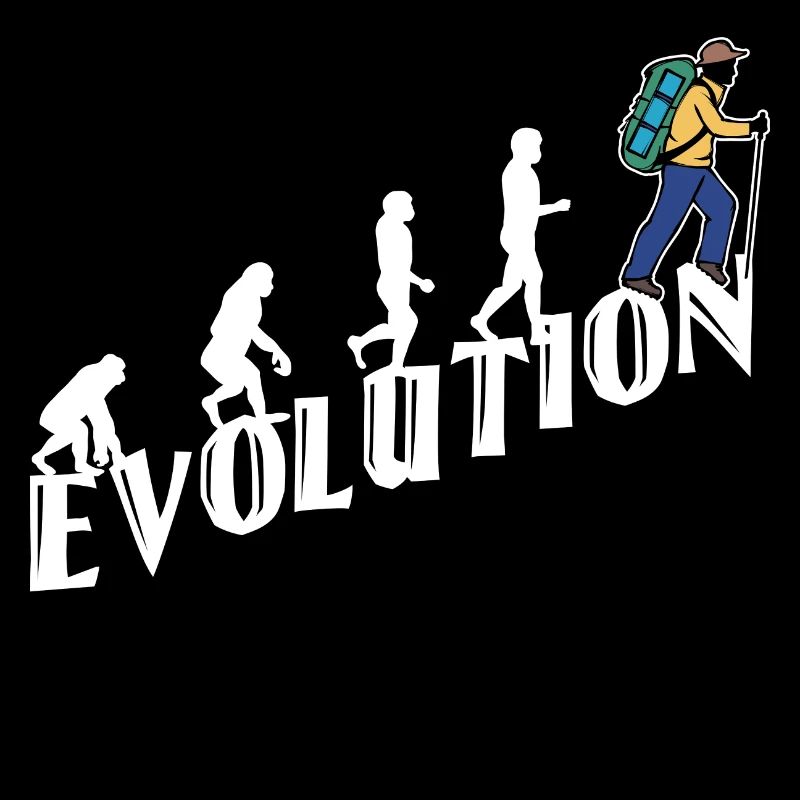 Evolution Wanderer Wandern Wanderung Bergwanderung