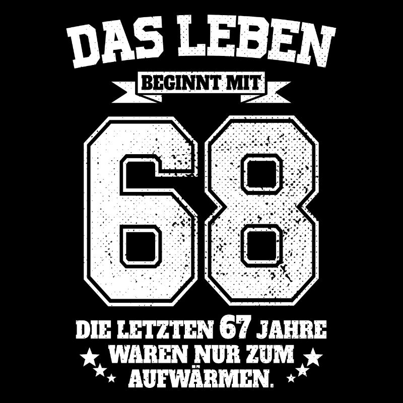 68. Geburtstag Geschenk Das Leben Beginnt Mit 68