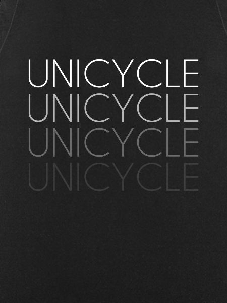 Lettrage monocycle