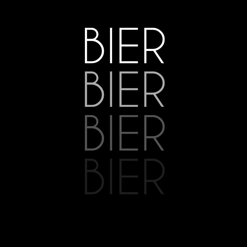 Bier Schriftzug