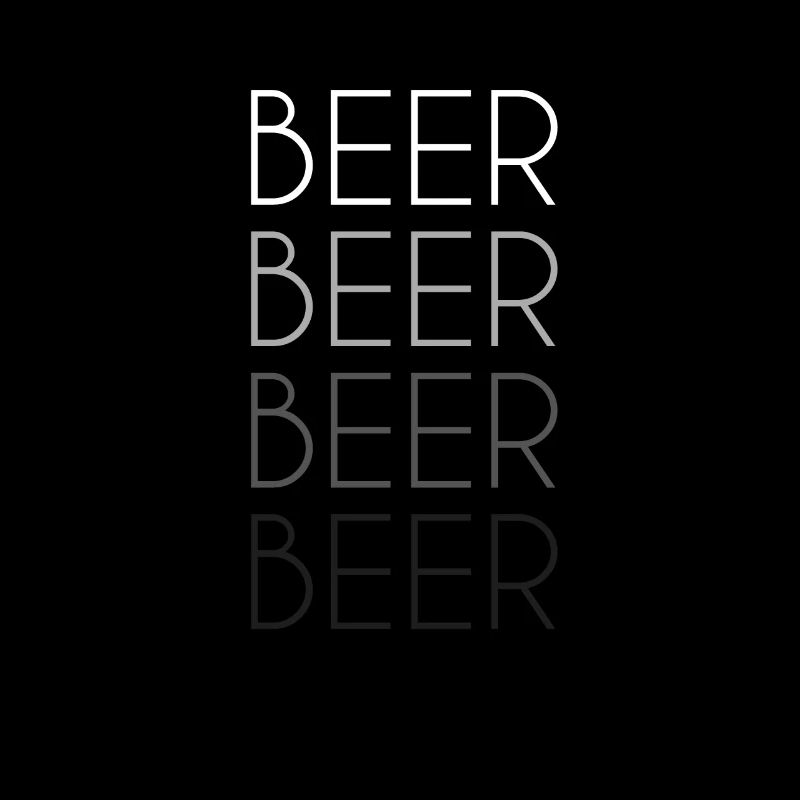 Bier Schriftzug