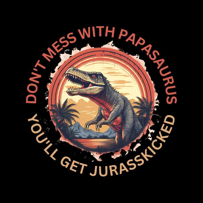 Witziges Papa Papasaurus Dino Dinosaurier Geschenk