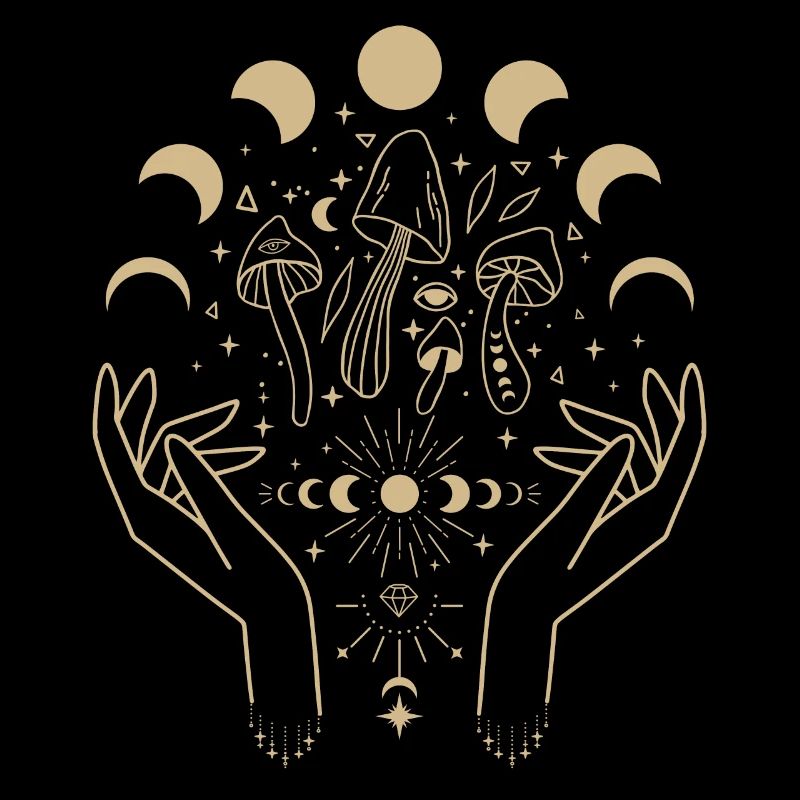 Boho Mushrooms Cottage Core Aesthetic Goblincore