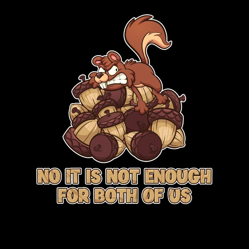 No It's Not Enough For Both Of Us Fox Squirrels