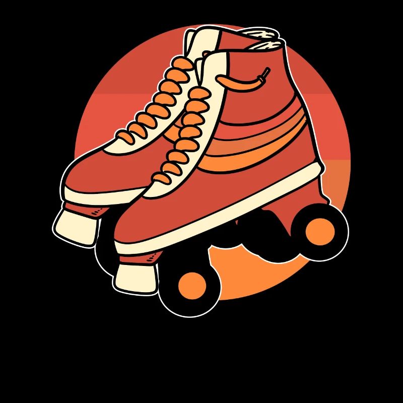 Retro roller skates inline skates