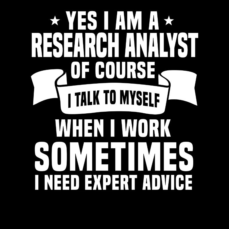 Chemise sarcastique des analystes de recherche