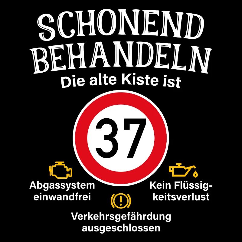 37. Geburtstag Schonend Behandeln 37 Alte Kiste 37