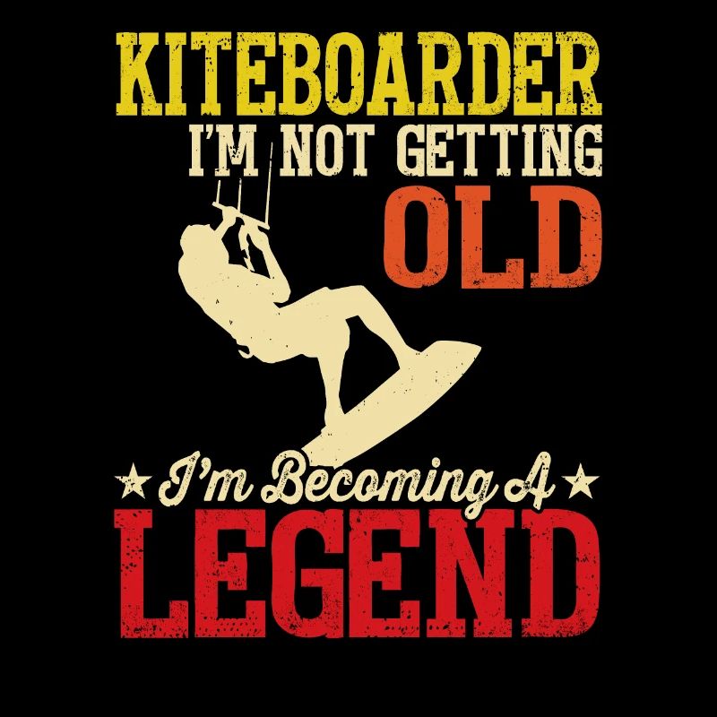 Kiteboarder Ich Werde Nicht Alt Kitesurfen