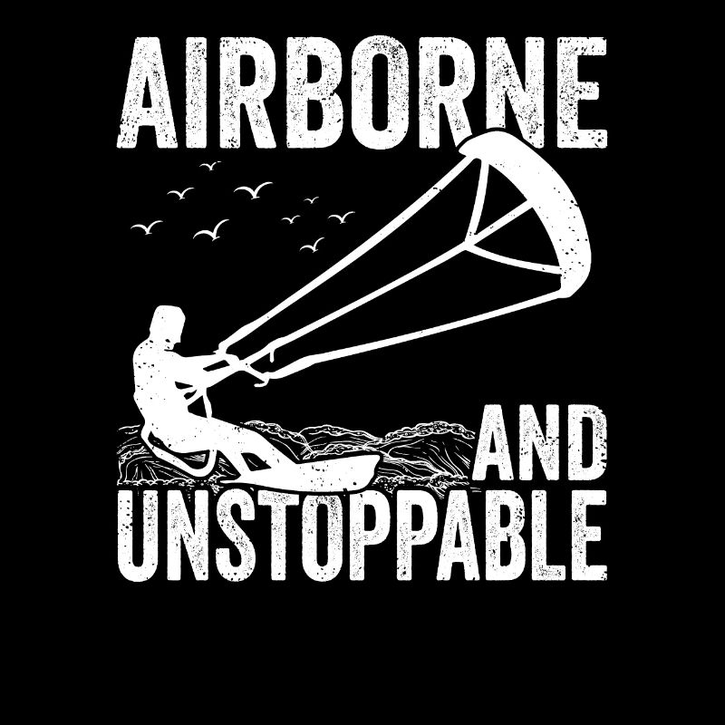 Kiteboarder Airborne Kite Surfer Kite Surf