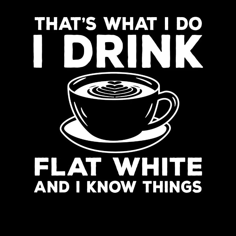 Flat White Kaffee Geschenk