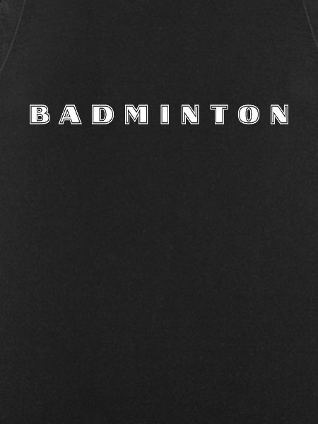 Lettrage de badminton
