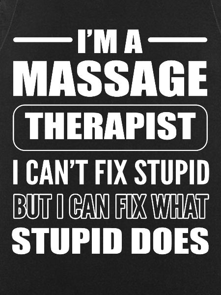 Funny masseur