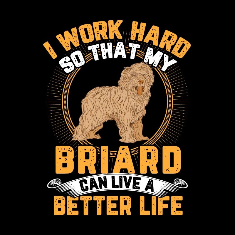 Travailler dur pour mon Briard Berger de Brie
