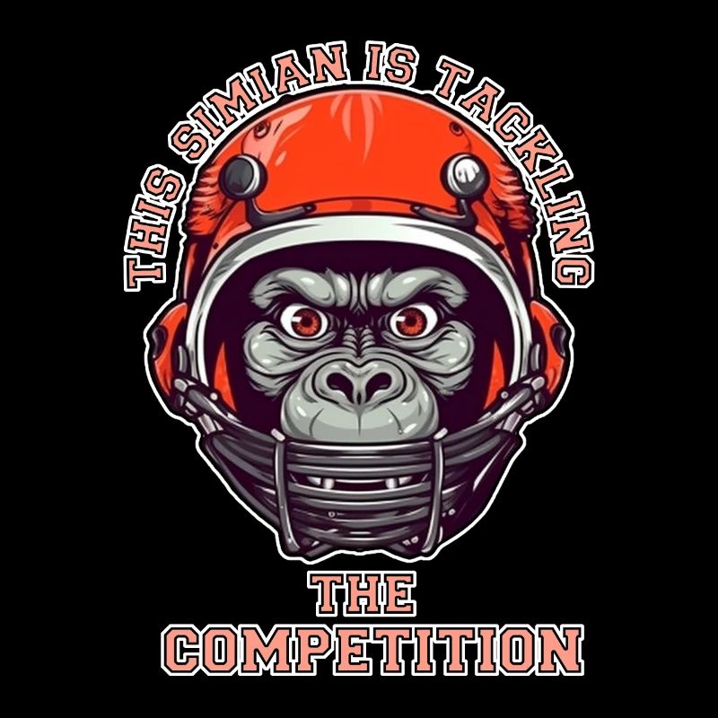 self-confident monkey accepts the challenge