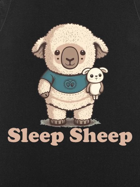 Sleep sheep with cuddly toy