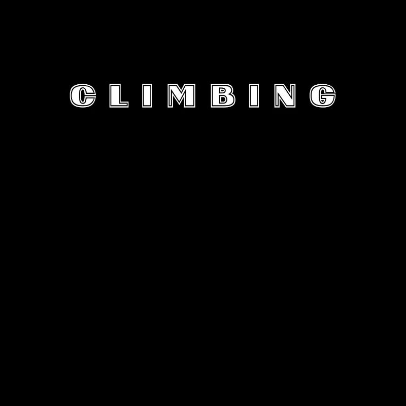 Climbing lettering