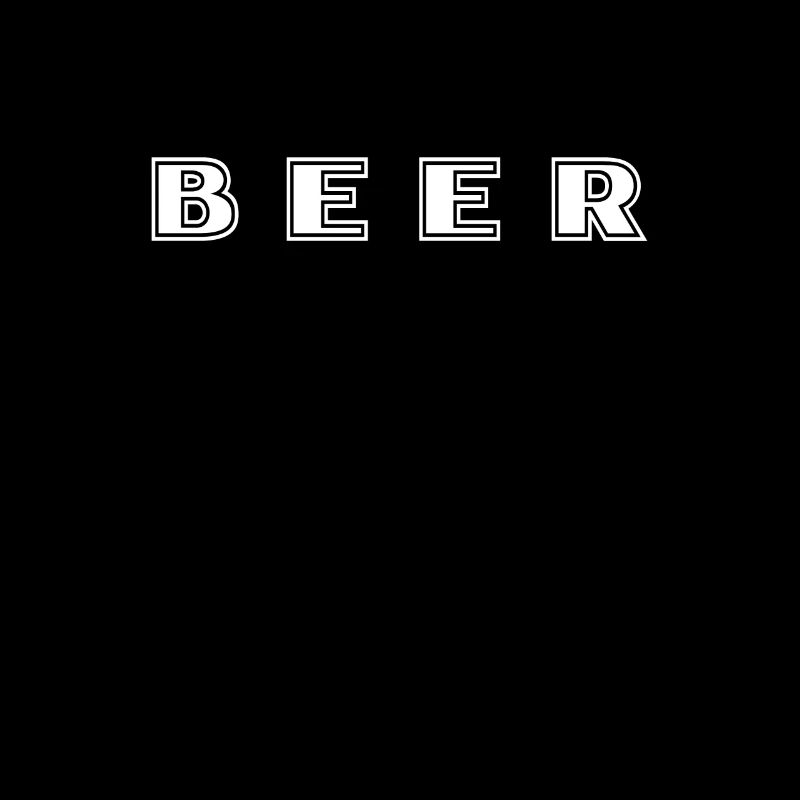 Bier Schriftzug