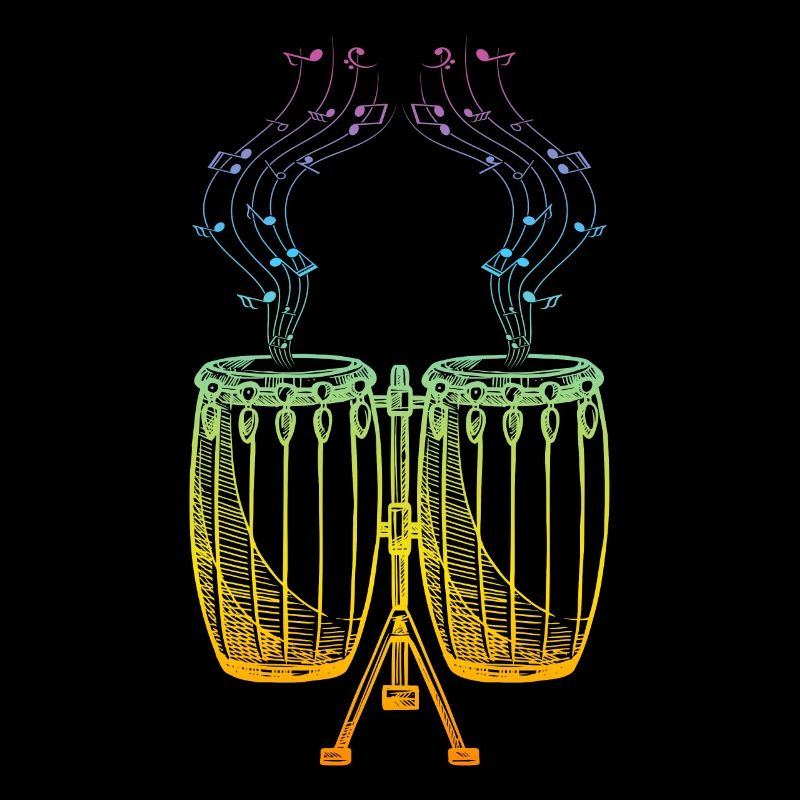 Conga Music Notes Conga Player Conga Drums Conga D