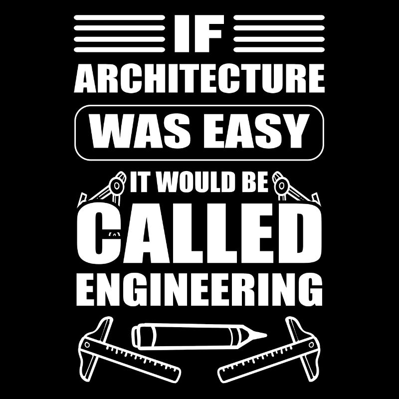Funny architect draughtsman