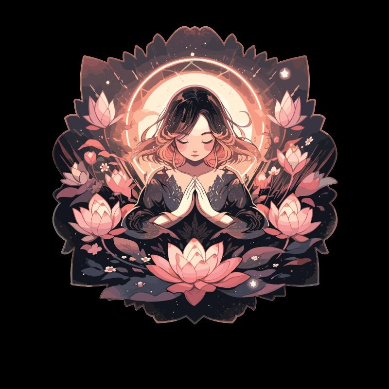 Méditation, fleur de lotus, pleine conscience, relaxation