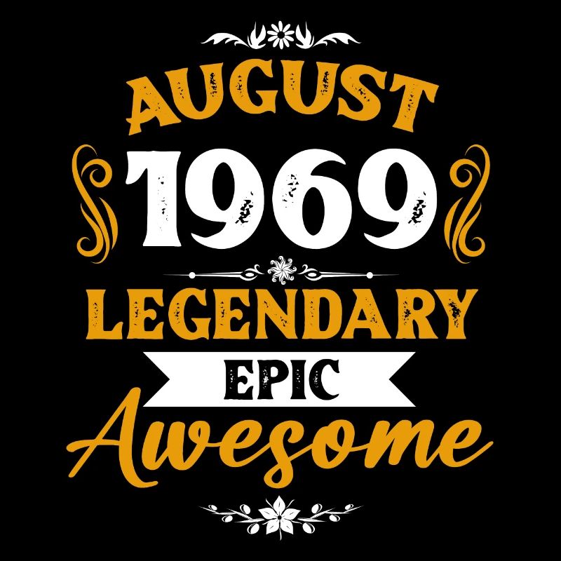 August 1969 Legenden Geburtstag Geschenk