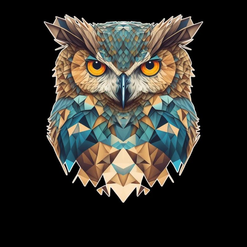 Owl head geometric