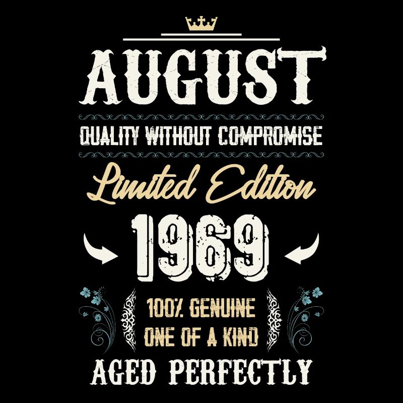August 1969 Vintage Geburtstag Geschenk
