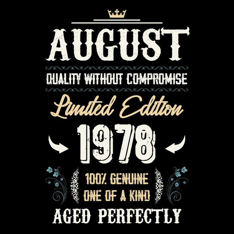 August 1978 Vintage Geburtstag Geschenk