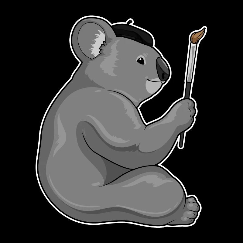 Koala Malen Pinsel