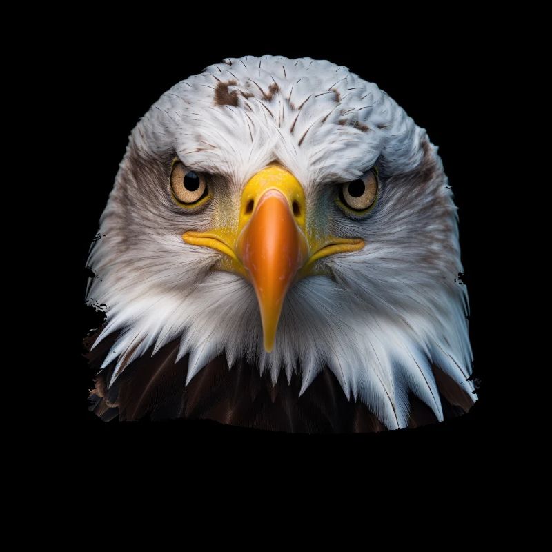 Aulne pygargue à tête blanche oiseau aigle pierre