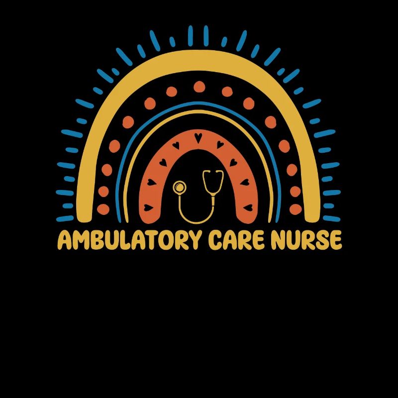 Ambulante Krankenschwester Boho Regenbogen