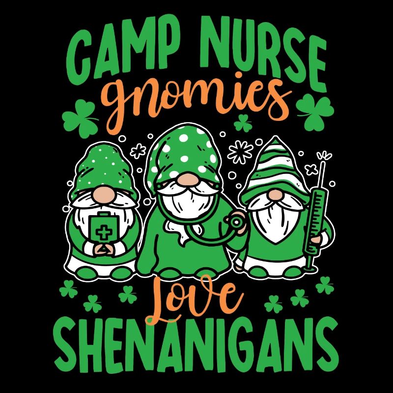 Lagerkrankenschwester Gnomies St. Patrick's Day