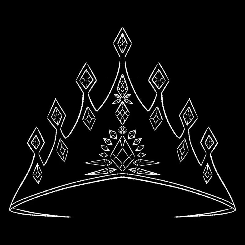 Elegant crown with geometric pattern