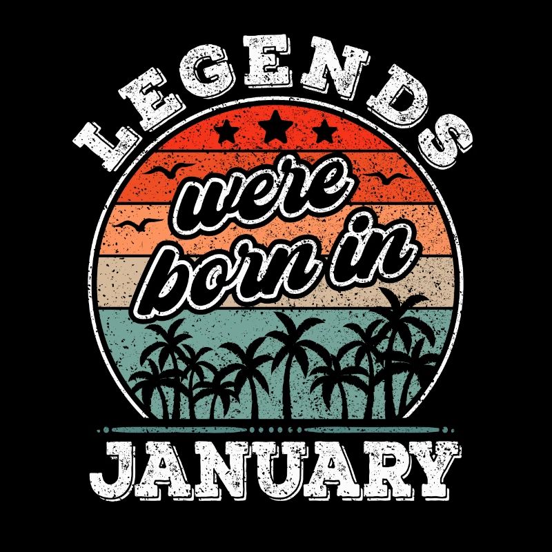 Janvier Anniversaire Janvier Born Legend Gift